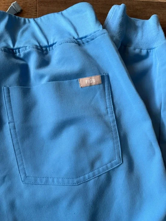 FIGS Scrub Pants in Bright Blue - Picture 9 of 9